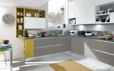 Стильная угловая кухня